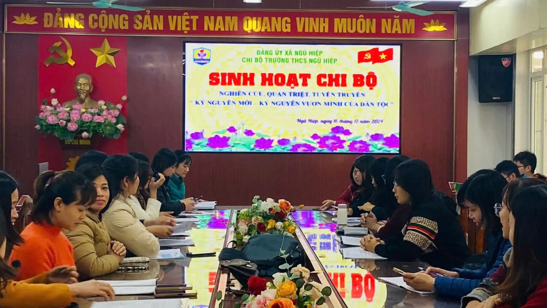 Huyện Thanh Trì: nghiêm túc triển khai đợt sinh hoạt chính trị về kỷ nguyên mới