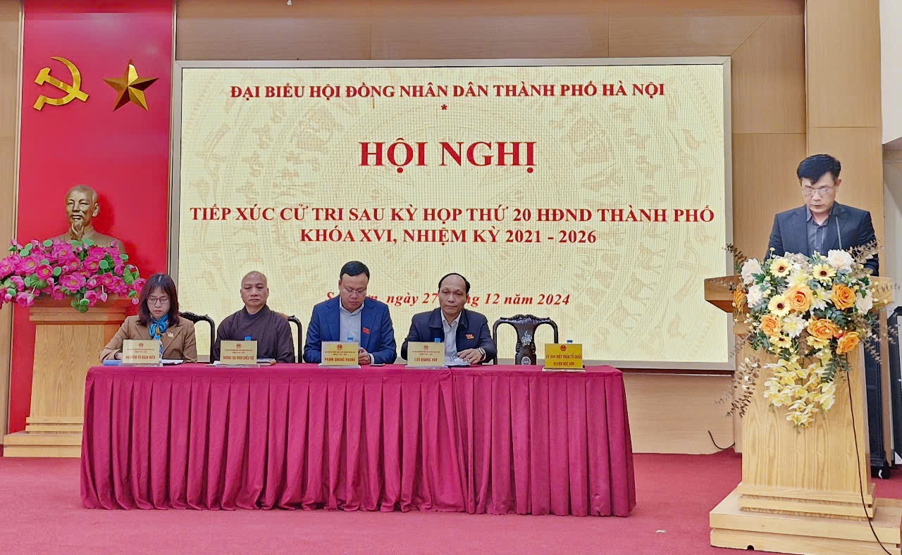 Thông tin kết quả kỳ họp thứ 20 HĐND TP đến cử tri huyện Sóc Sơn