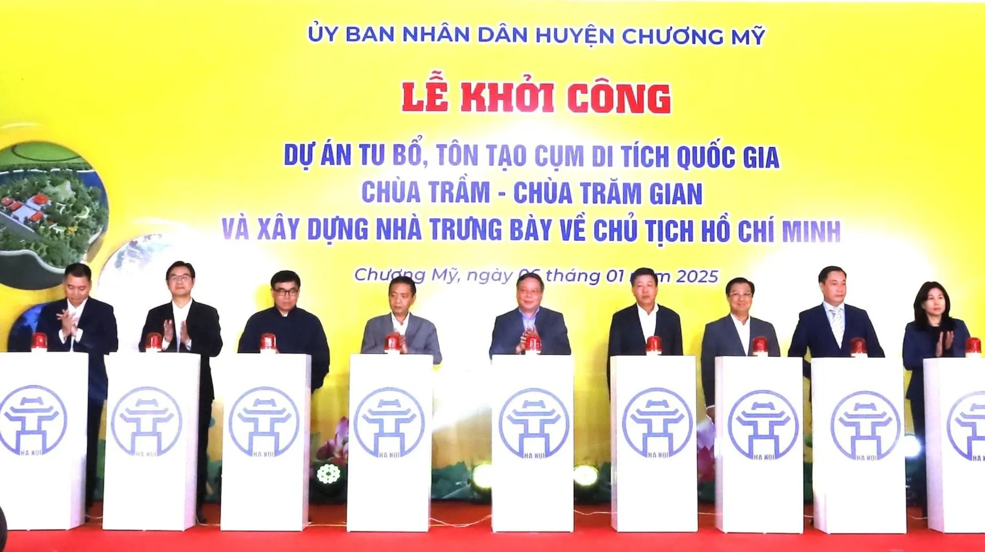 Khởi công dự án tu bổ, tôn tạo Cụm di tích Quốc gia chùa Trầm - chùa Trăm Gian