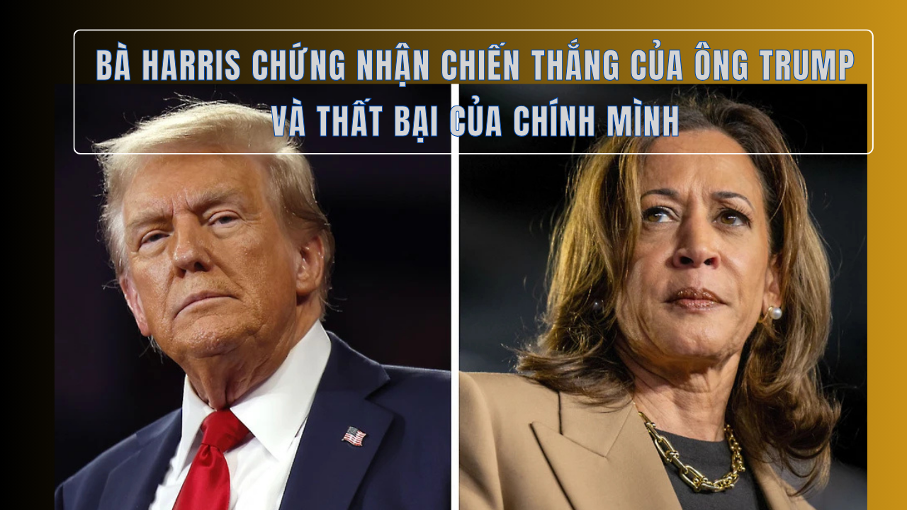 Bà Harris chứng nhận chiến thắng của ông Trump và thất bại của chính mình