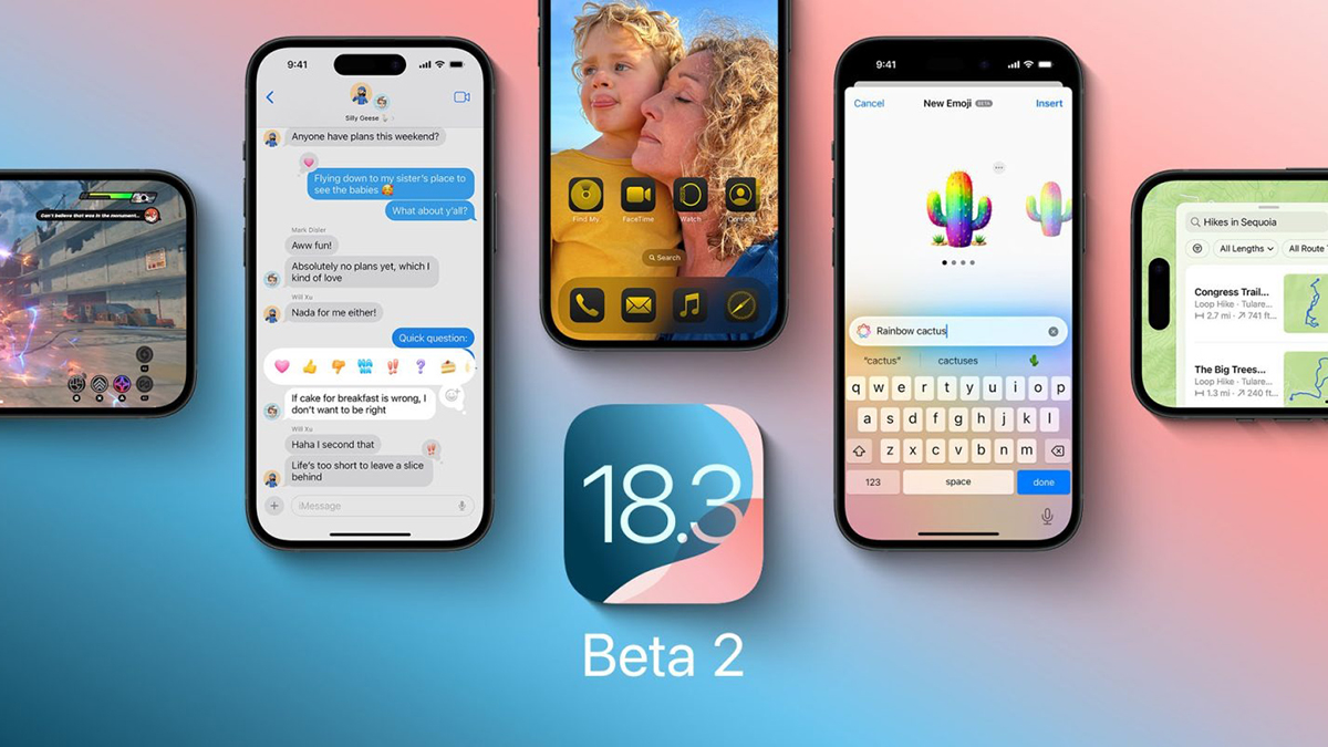 Apple phát hành iOS 18.3 beta 2