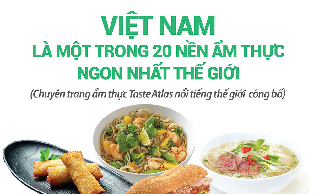 Việt Nam là một trong 20 nền ẩm thực ngon nhất thế giới