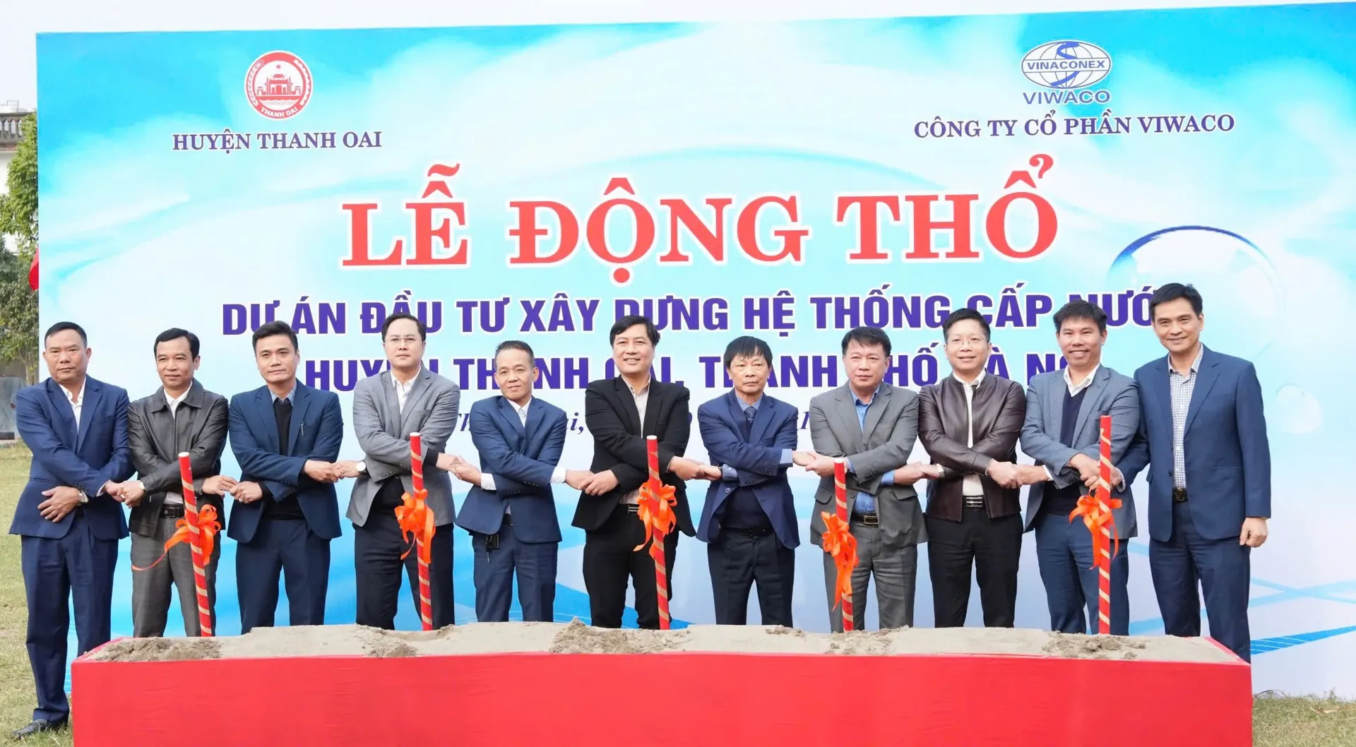 Huyện Thanh Oai: xây dựng mạng lưới cấp nước sạch cho 11 xã 