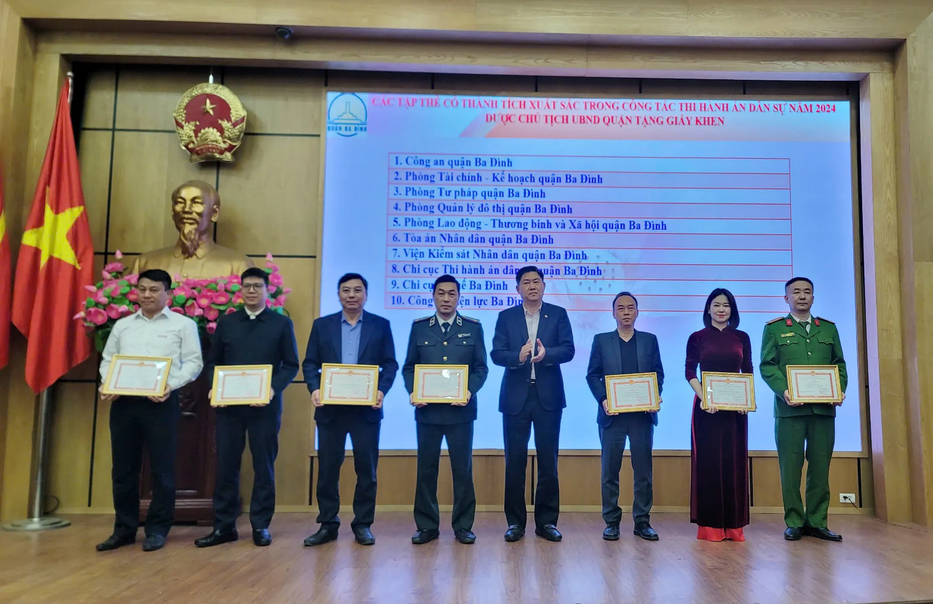 Quận Ba Đình: đẩy mạnh thi hành dứt điểm các bản án, quyết định có hiệu lực