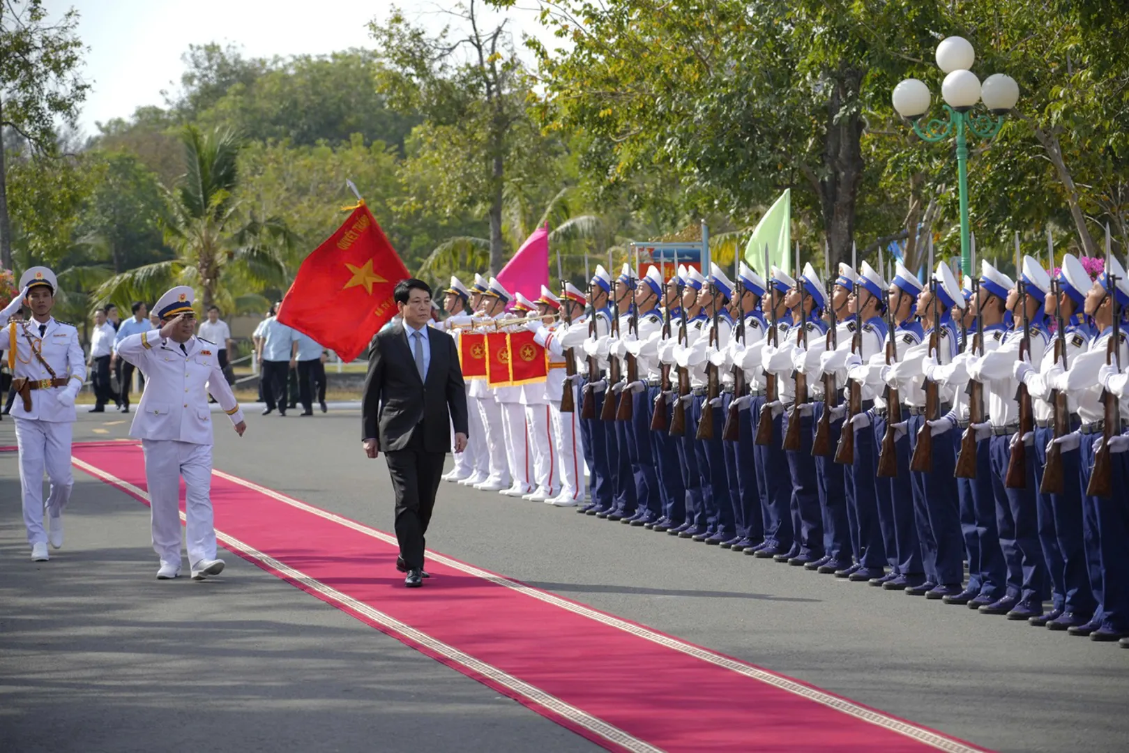 Chủ tịch nước Lương Cường thăm, chúc Tết tại tỉnh Kiên Giang