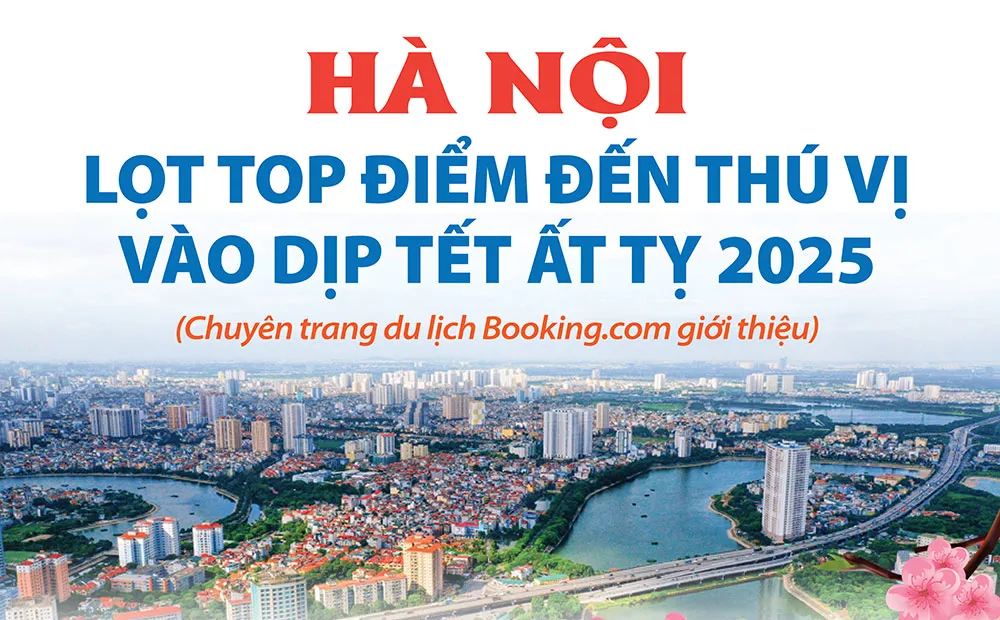 Hà Nội lọt top 10 điểm đến thú vị dịp Tết 2025