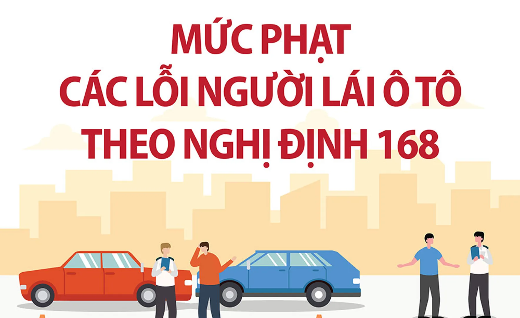 Chi tiết mức phạt các lỗi người lái ô tô theo Nghị định 168