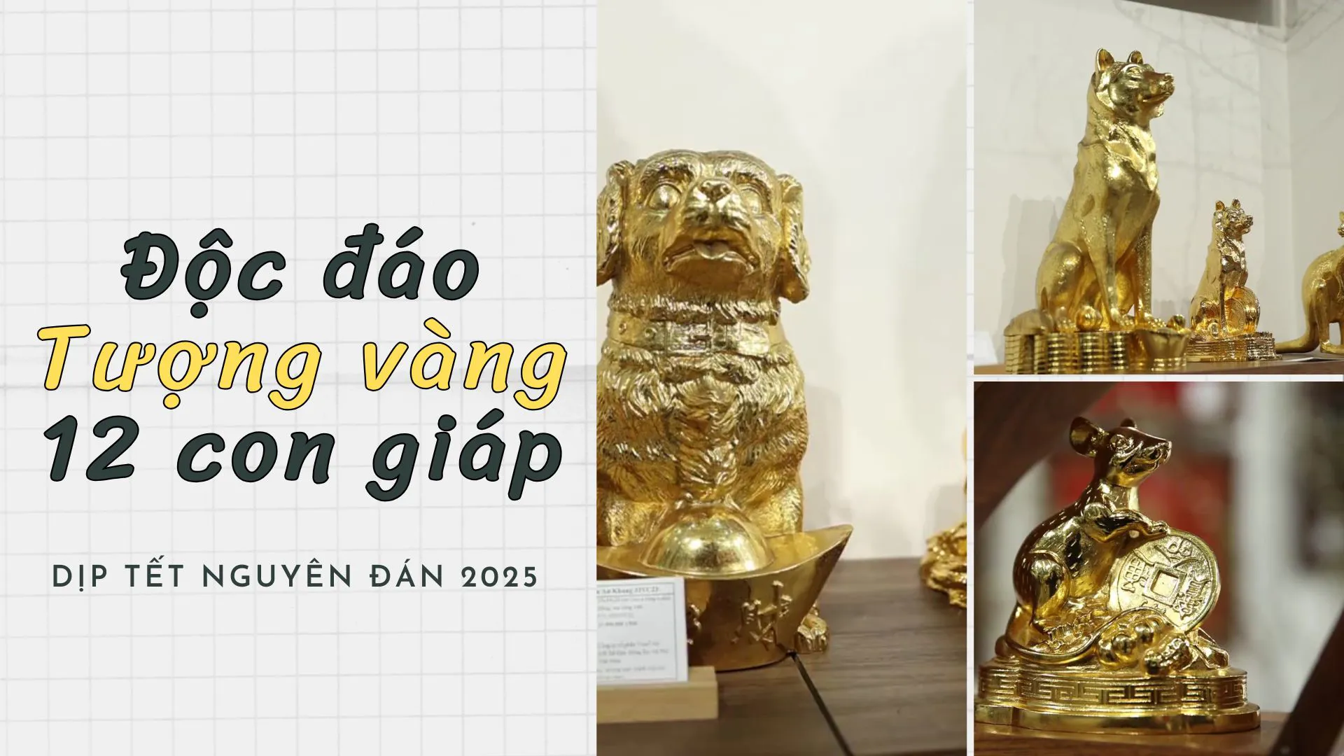 Độc đáo tượng 12 con giáp "ra mắt" dịp Tết Nguyên đán 2025