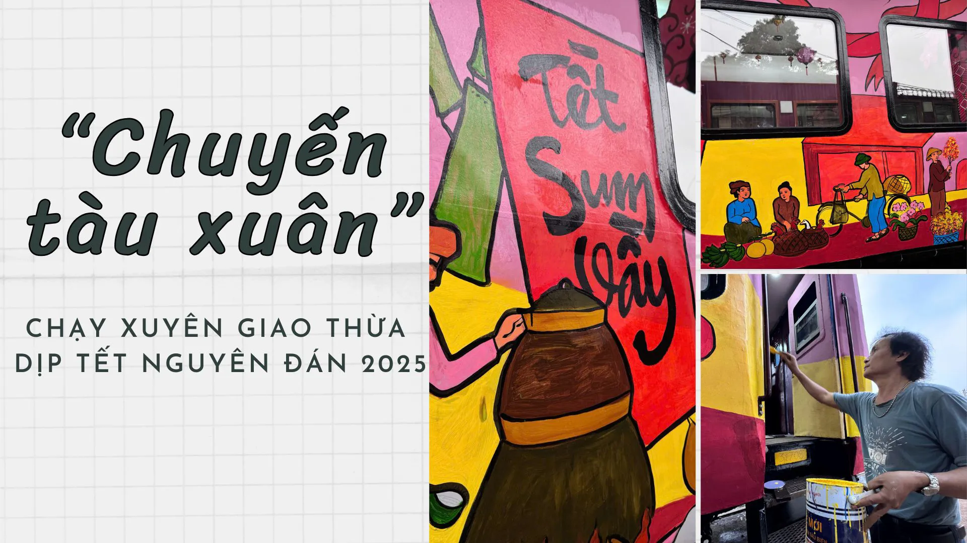 "Chuyến tàu Xuân" đặc biệt chạy xuyên giao thừa Tết Ất Tỵ