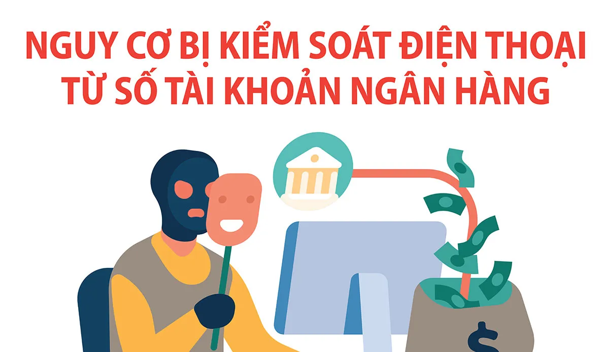 Nguy cơ bị kiểm soát điện thoại từ số tài khoản ngân hàng