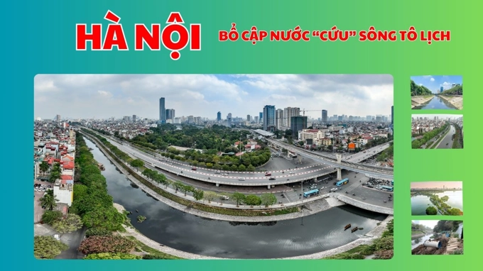 Hà Nội lấy nước từ hồ Tây để bổ cập cho sông Tô Lịch