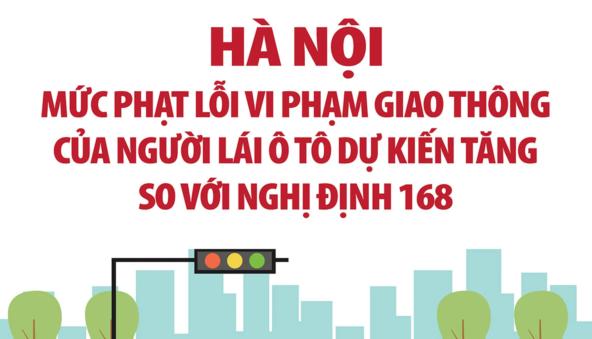 Các mức phạt lỗi vi phạm giao thông của người lái ô tô dự kiến tăng