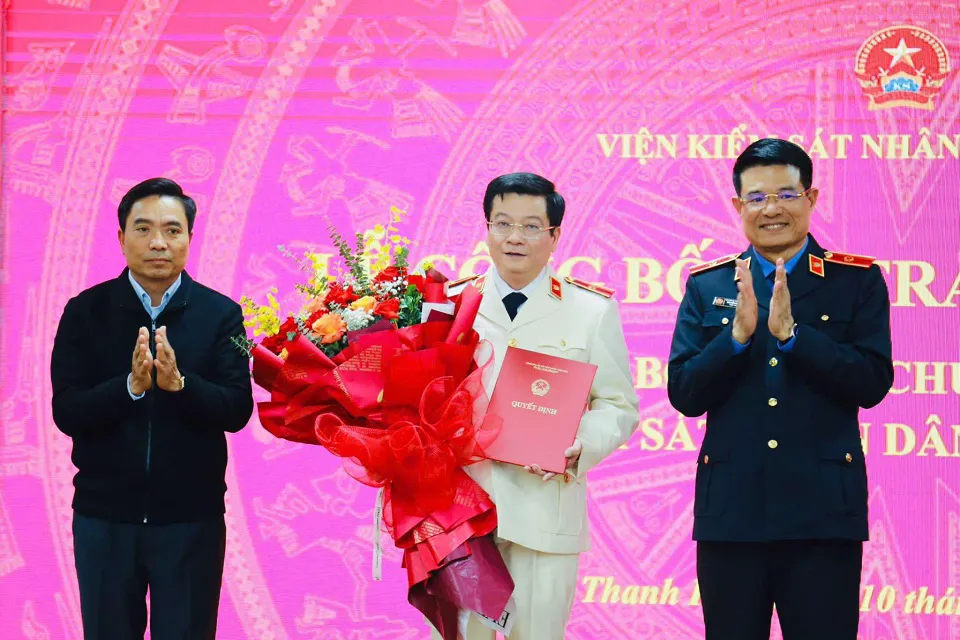 Bổ nhiệm Viện trưởng VKSND tỉnh Thanh Hóa