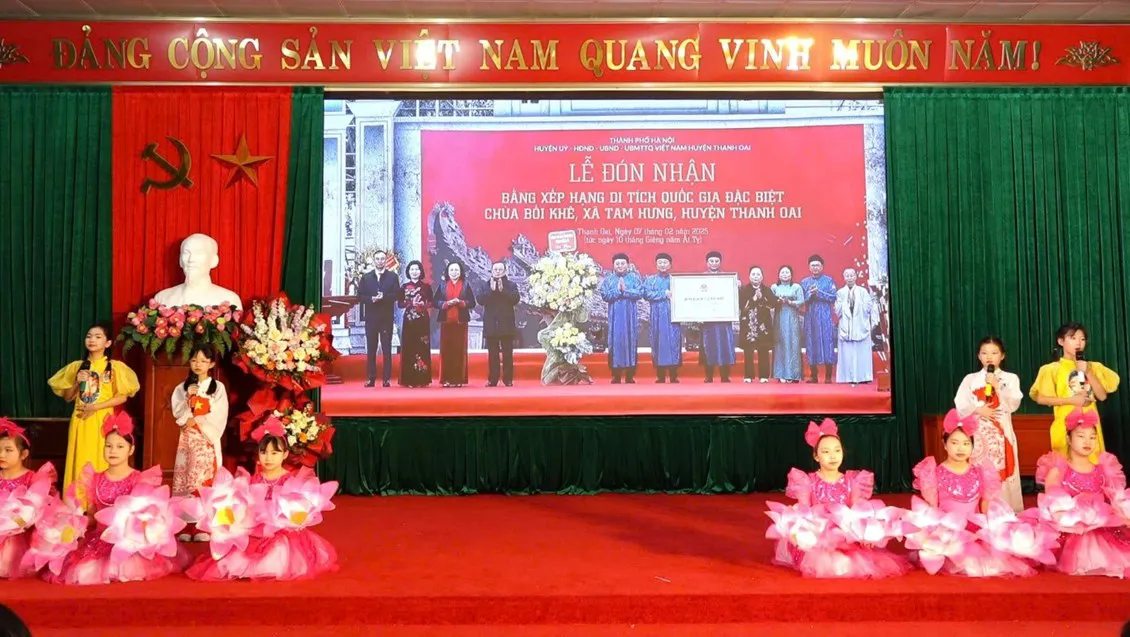Học sinh Thanh Oai lan tỏa niềm tự hào văn hóa, bản sắc quê hương