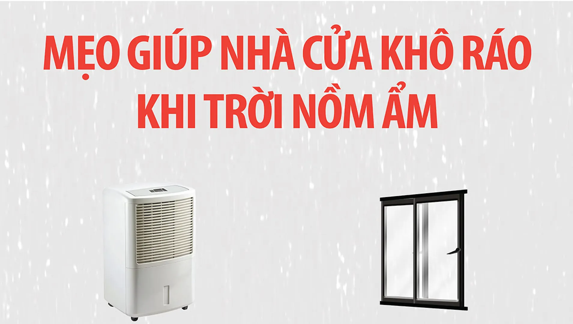 Bí quyết giữ nhà cửa khô ráo khi trời nồm ẩm