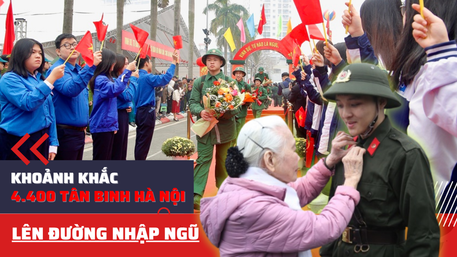 Hơn 4.400 tân binh Hà Nội hăng hái lên đường nhập ngũ