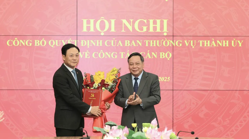 Đồng chí Lê Anh Quân được phân công giữ chức Phó trưởng Ban Nội chính Thành ủy Hà Nội