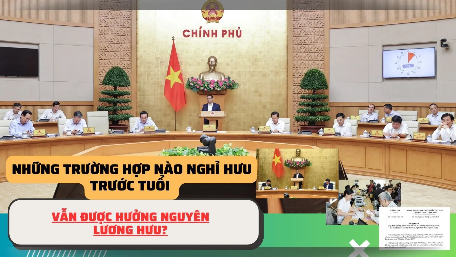Những trường hợp nào nghỉ hưu trước tuổi vẫn được hưởng nguyên lương hưu?