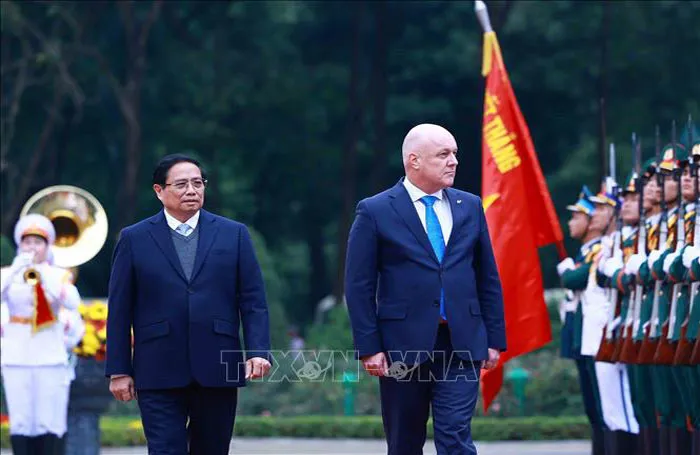 Lễ đón Thủ tướng New Zealand Christopher Luxon thăm chính thức Việt Nam