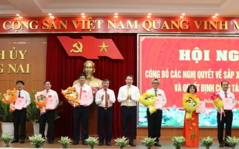Đồng Nai: công bố quyết định bổ nhiệm các lãnh đạo sở vừa sáp nhập