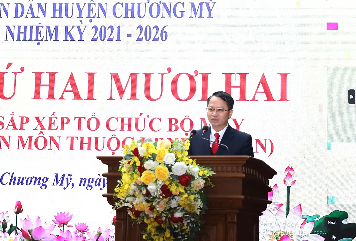 Huyện Chương Mỹ: giảm 2 phòng chuyên môn sau sắp xếp tổ chức bộ máy