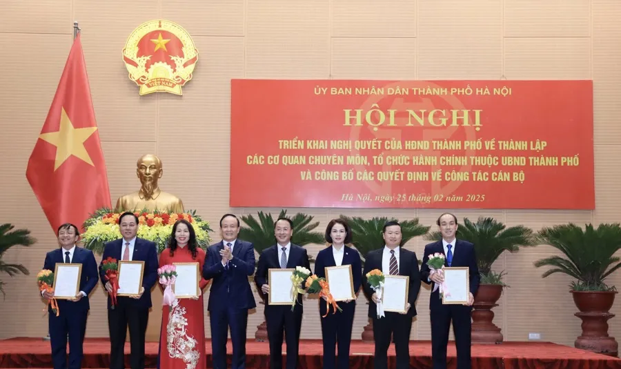 Sở Nội vụ Hà Nội có 24 phòng, ban, đơn vị sau sắp xếp