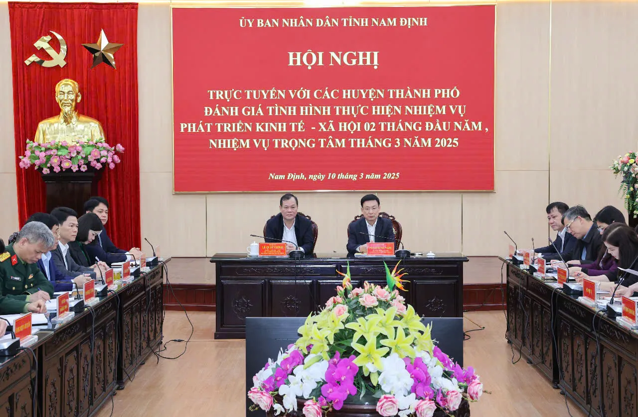 Nam Định quyết tâm tăng trưởng GRDP năm 2025 từ 10,5% trở lên