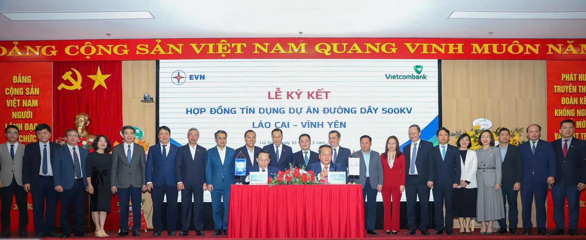 Vietcombank cấp tín dụng cho Dự án Đường dây 500kV Lào Cai – Vĩnh Yên