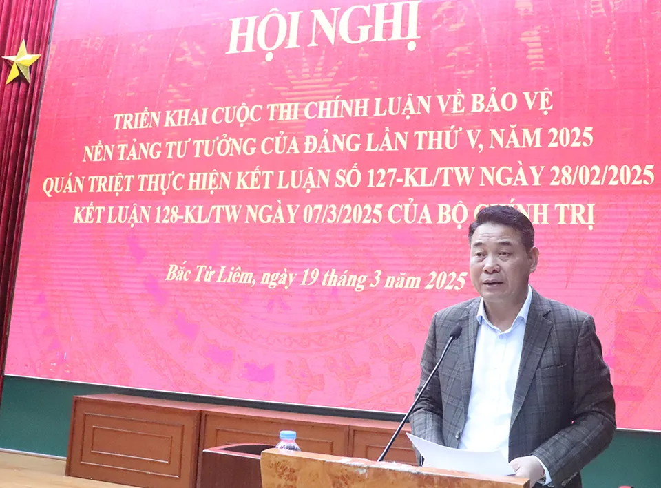 Bắc Từ Liêm triển khai thi chính luận bảo vệ nền tảng tư tưởng của Đảng