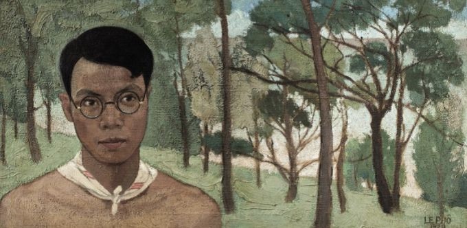 A self-portrait of painter Le Pho auctioned for one million dollars