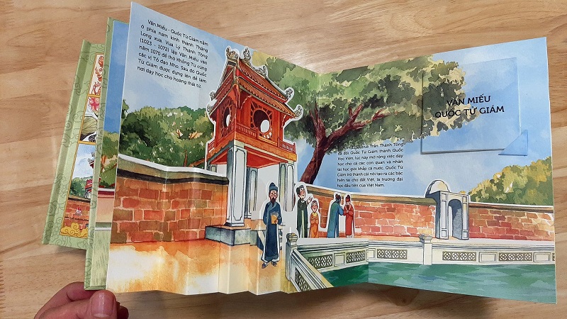 Discovering Hanoi’s sites with a 3D pop-up book