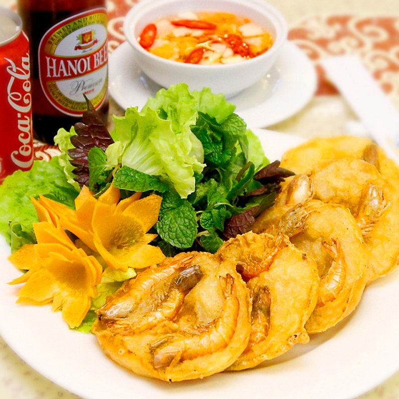 West Lake Shrimp Cake - great dine out option in Hanoi 