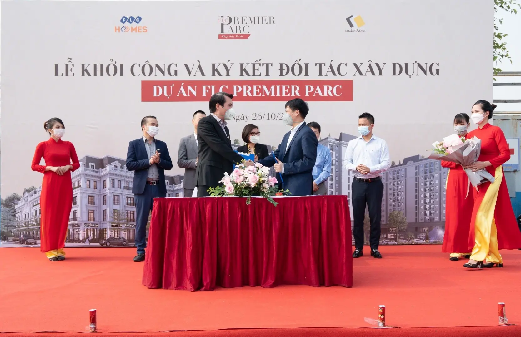 FLC Premier Parc khởi công và ký kết đối tác xây dựng giai đoạn mới