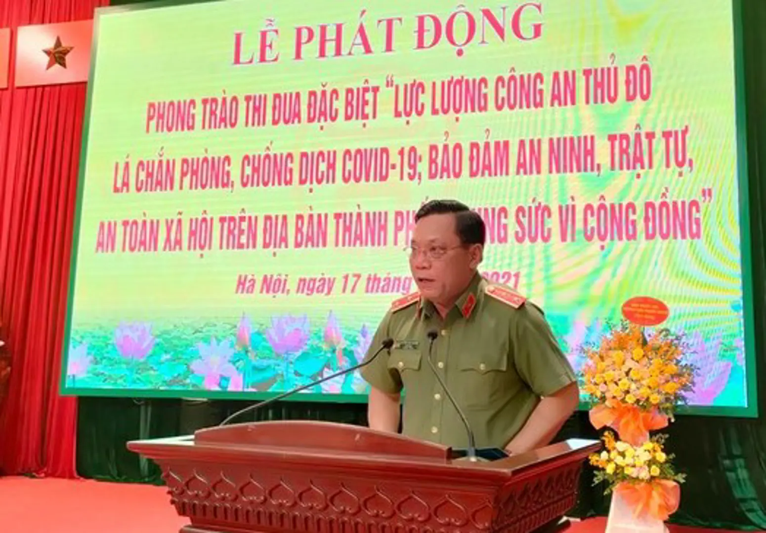 Công an Hà Nội phát động chiến dịch “Công an Thủ đô - lá chắn phòng, chống dịch Covid-19”