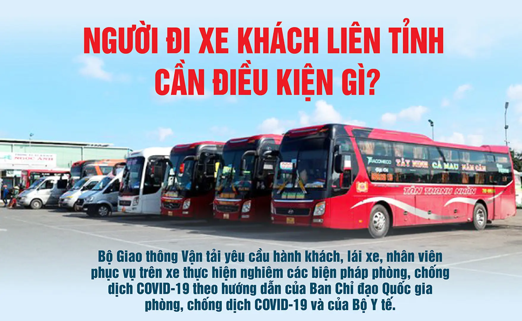 [Infographic] Chi tiết điều kiện đi xe khách liên tỉnh từ ngày 13/10