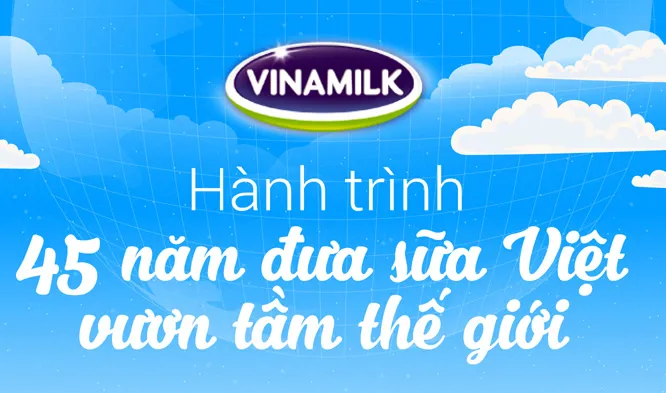 [Infographic] Hành trình 45 năm ghi dấu ấn thương hiệu của Vinamilk trên thế giới