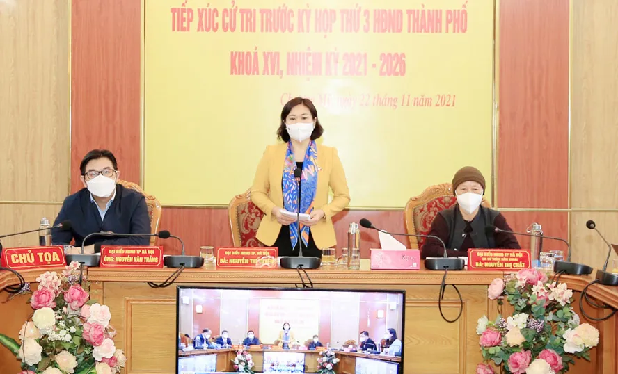 Cử tri huyện Chương Mỹ đề xuất TP đầu tư thêm hạ tầng và xây dựng nông thôn mới