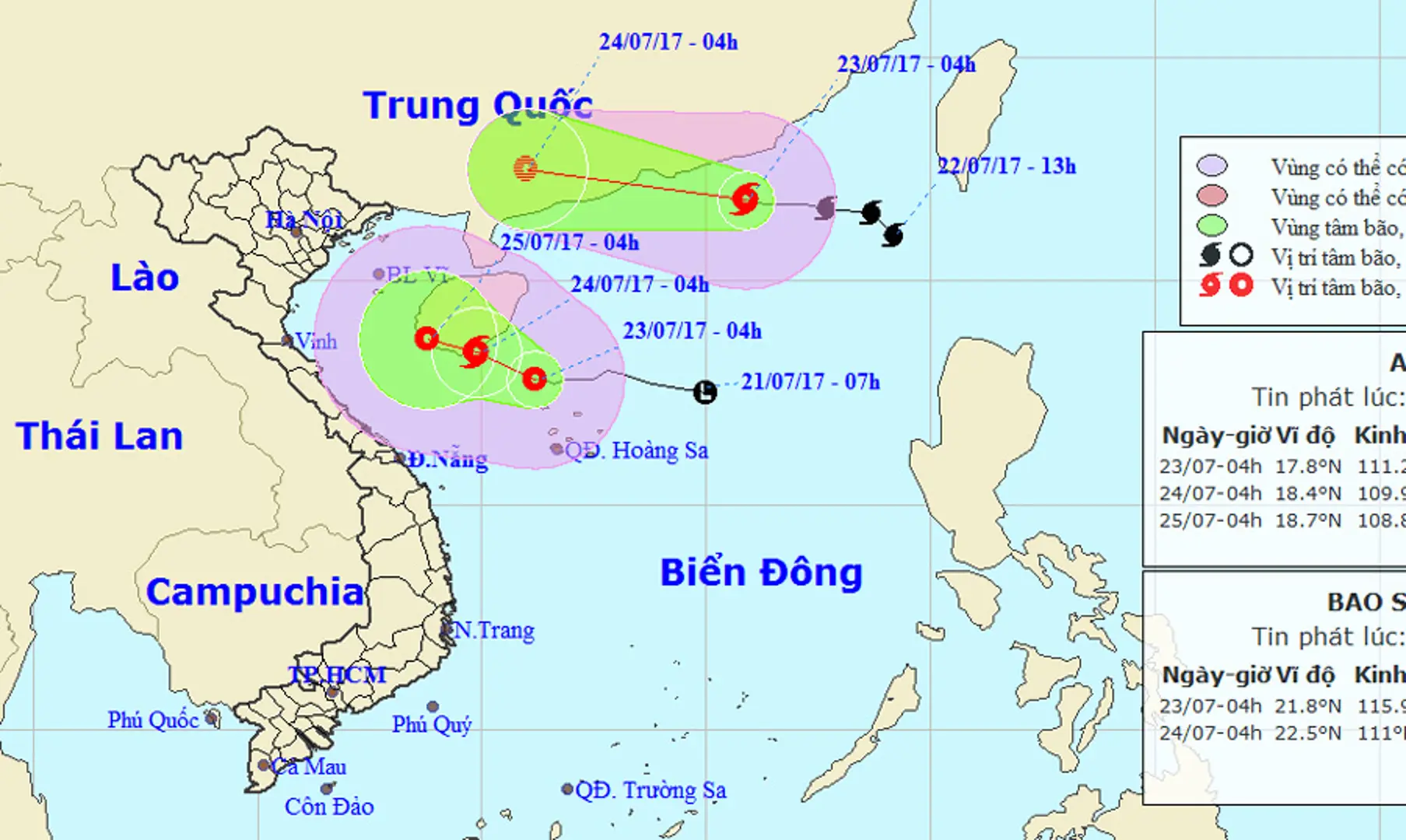 Bão số 3 suy yếu, áp thấp nhiệt đới sẽ lên mạnh thành bão