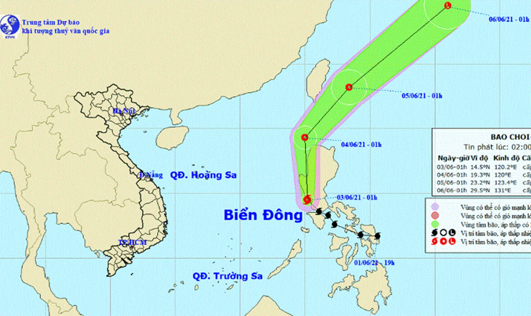 Bão Choi-wan đang suy yếu dần thành áp thấp nhiệt đới