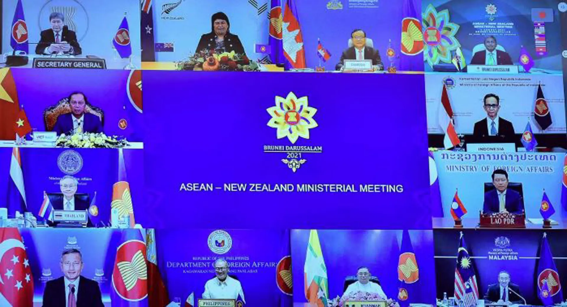 ASEAN bàn thảo với Canada, New Zealand về hợp tác chống Covid-19, bảo đảm an ninh khu vực