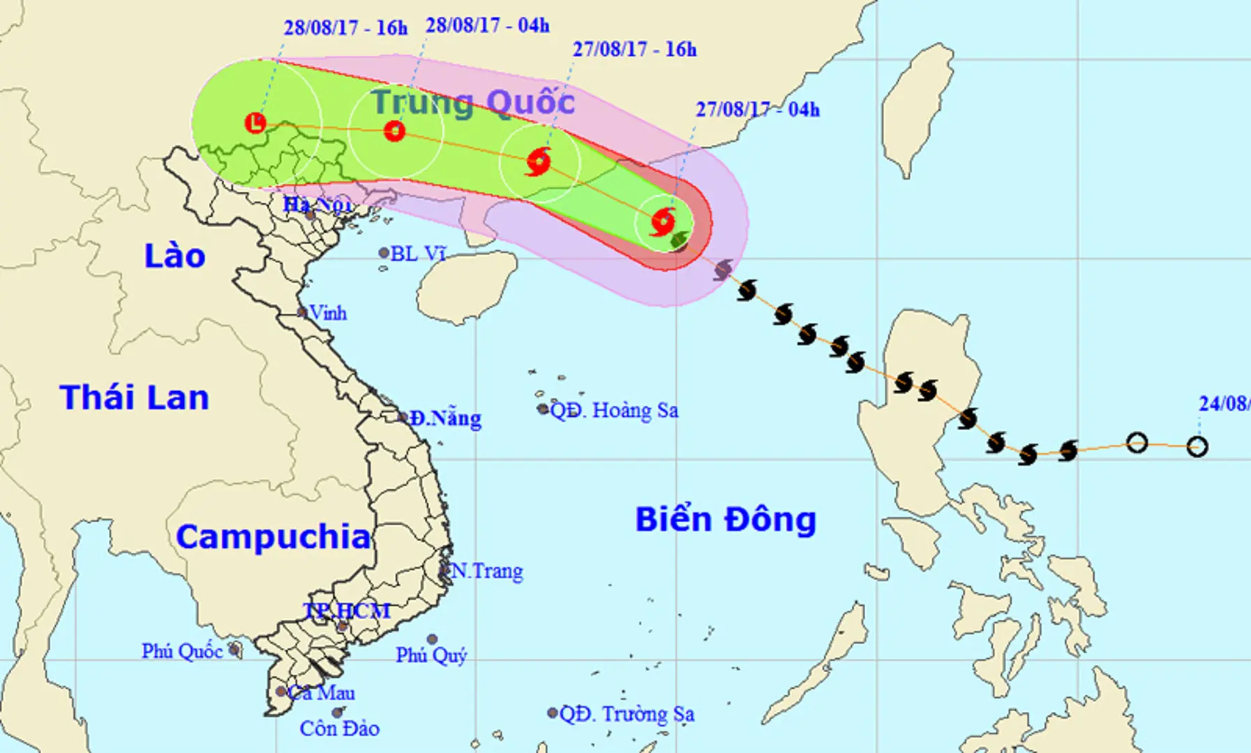 Ảnh hưởng bão số 7, Bắc Bộ mưa trên diện rộng