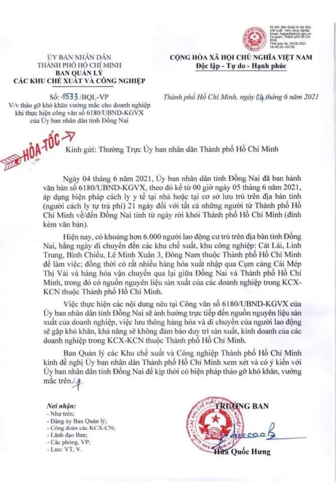 TP Hồ Chí Minh: Dịch Covid-19 trên địa bàn có dấu hiệu chững lại