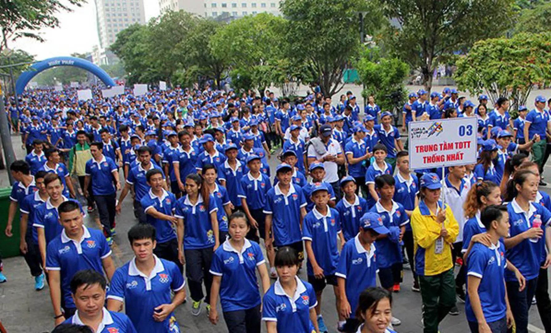 5.000 người đi bộ cổ vũ đoàn thể thao Việt Nam dự SEA Games 29