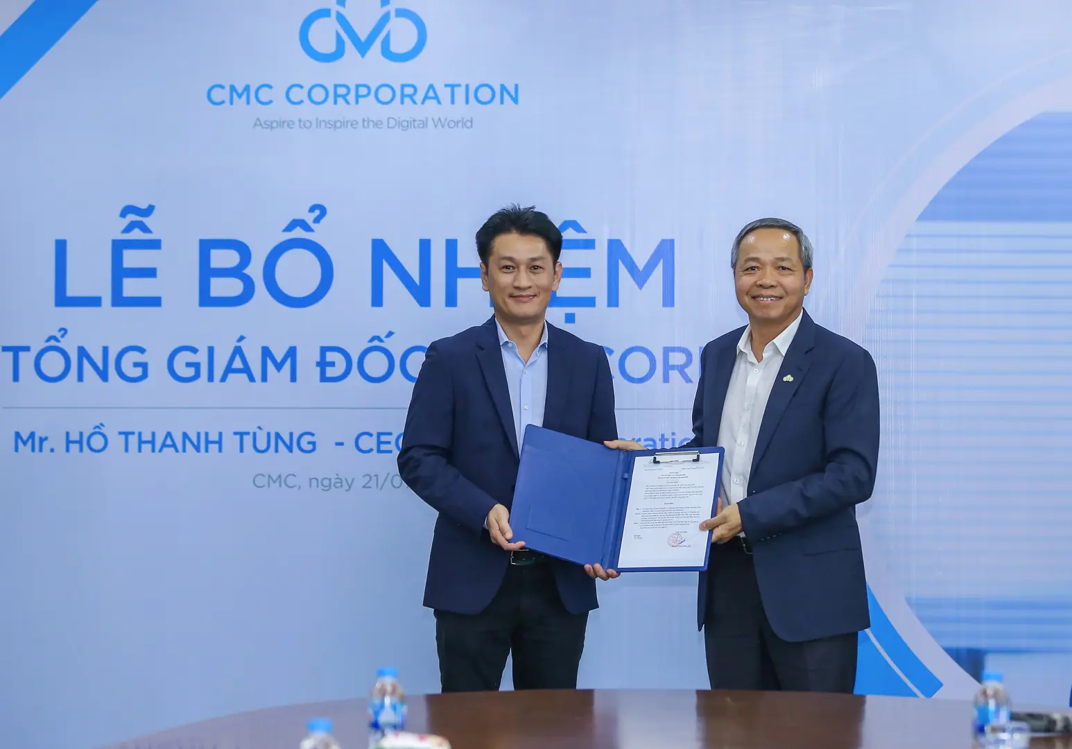 Ông Hồ Thanh Tùng được bổ nhiệm Tổng Giám đốc Tập đoàn CMC