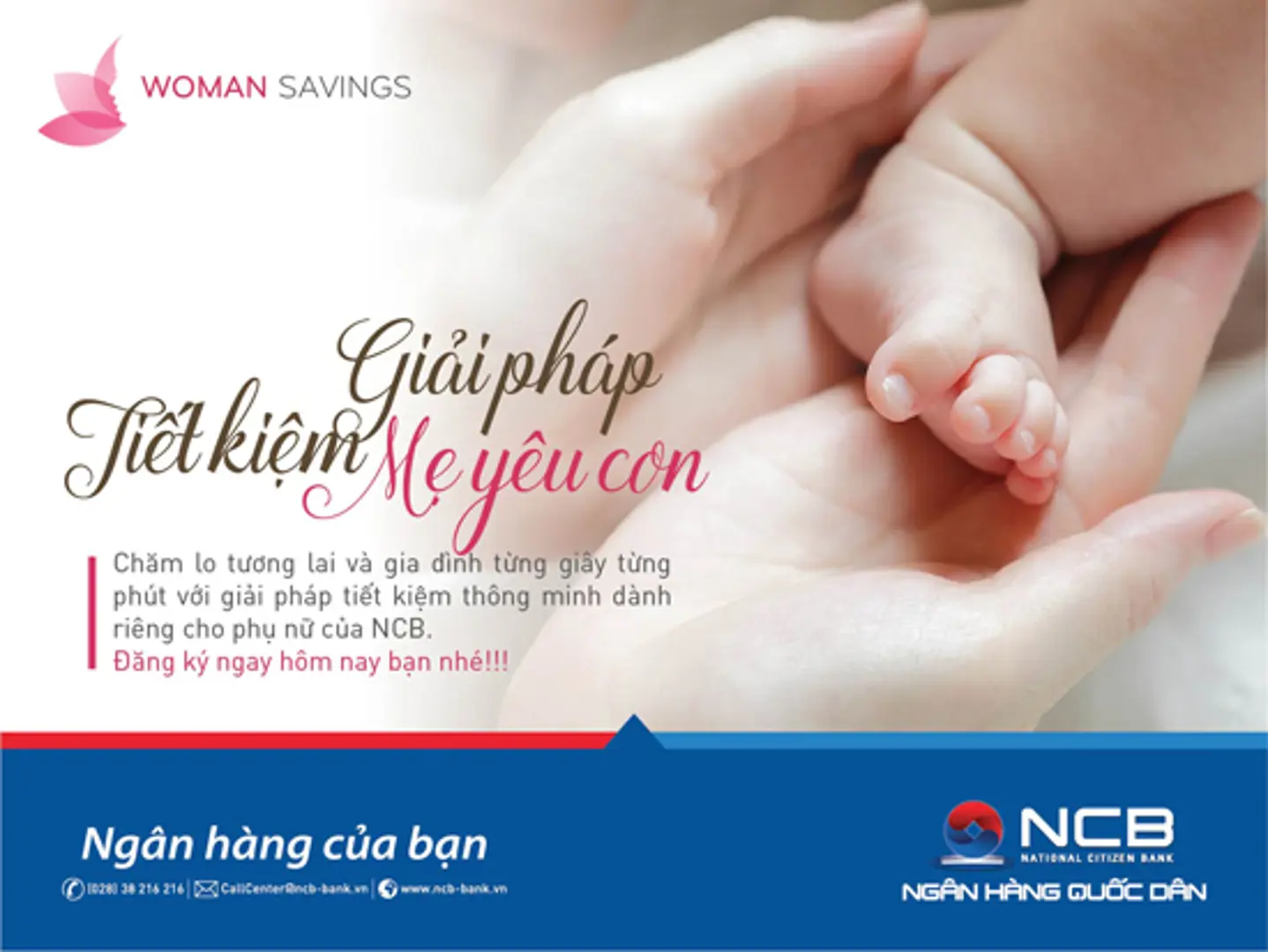 NCB ưu đãi lãi suất tiền gửi lên tới 8% cho khách hàng là phái đẹp