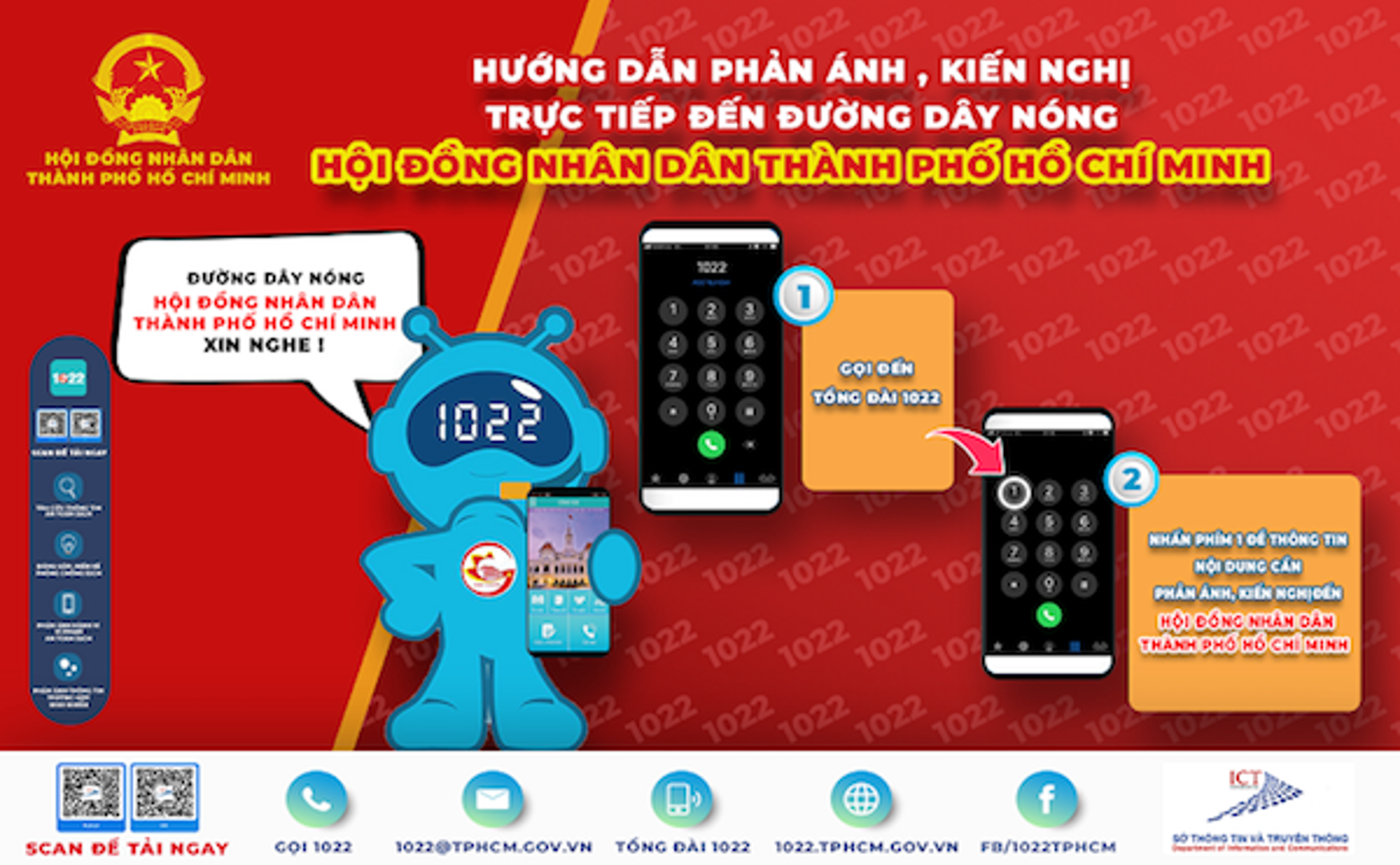 HĐND TP Hồ Chí Minh tiếp nhận ý kiến cử tri qua tổng đài 1022