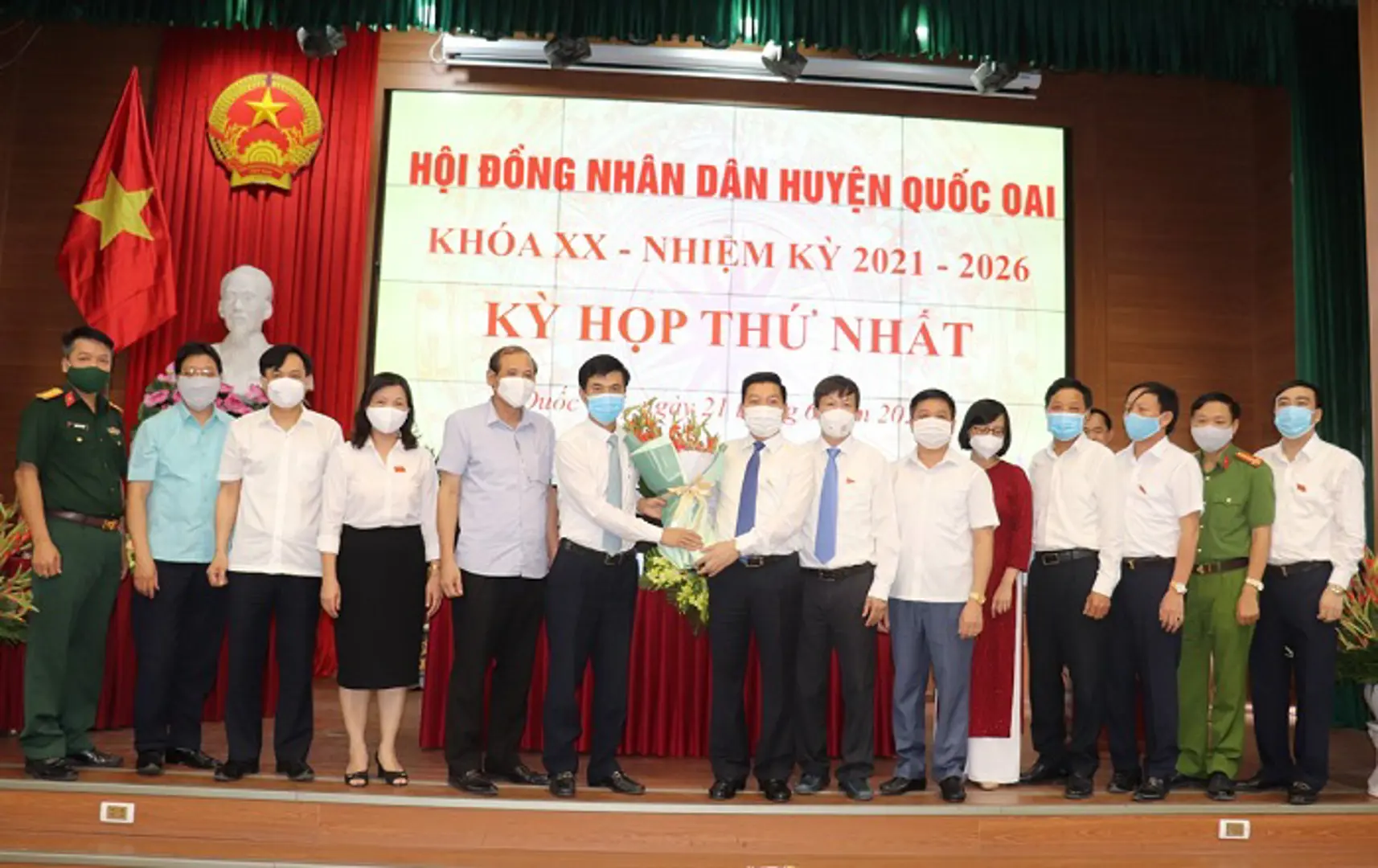 Ông Nguyễn Trường Sơn tái đắc cử chức danh Chủ tịch UBND huyện Quốc Oai nhiệm kỳ 2021-2026