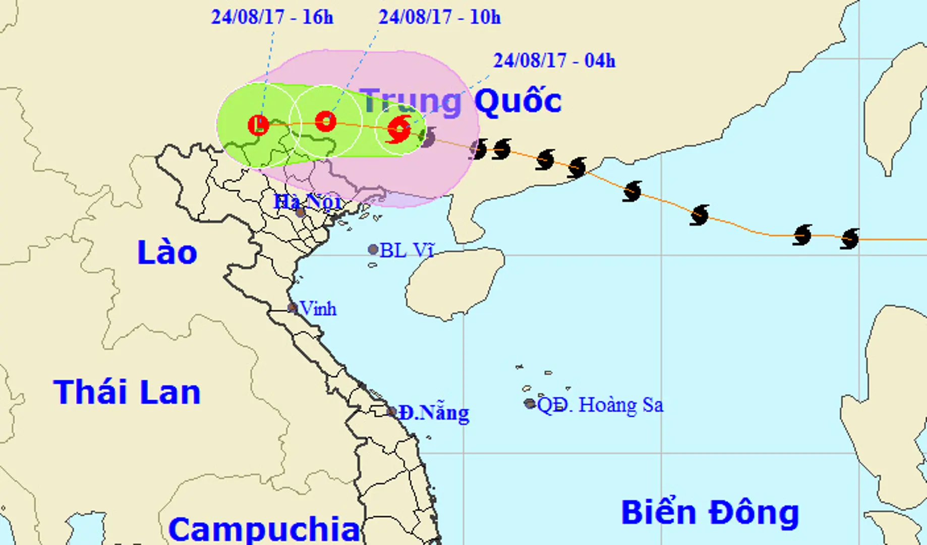 Bão số 6 suy yếu thành áp thấp nhiệt đới, Bắc Bộ mưa lớn