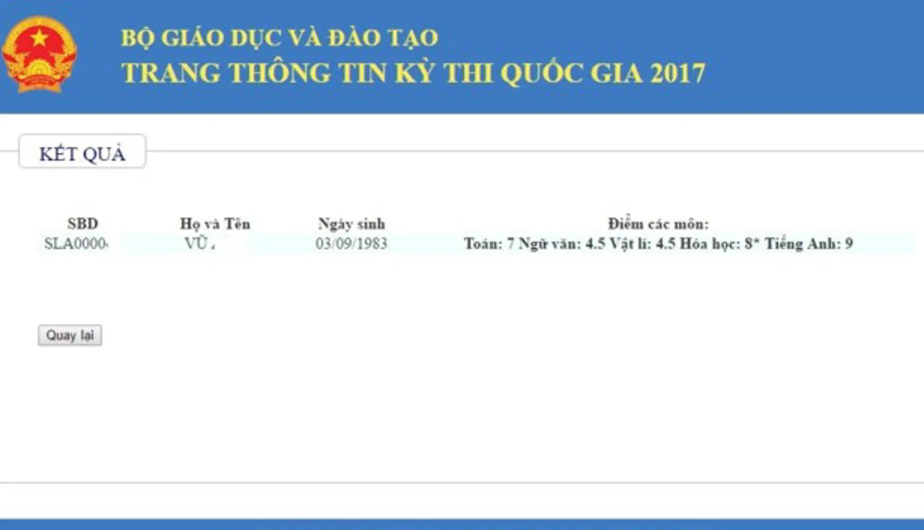 Công khai điểm thi THPT Quốc gia: Vi phạm quyền cá nhân?