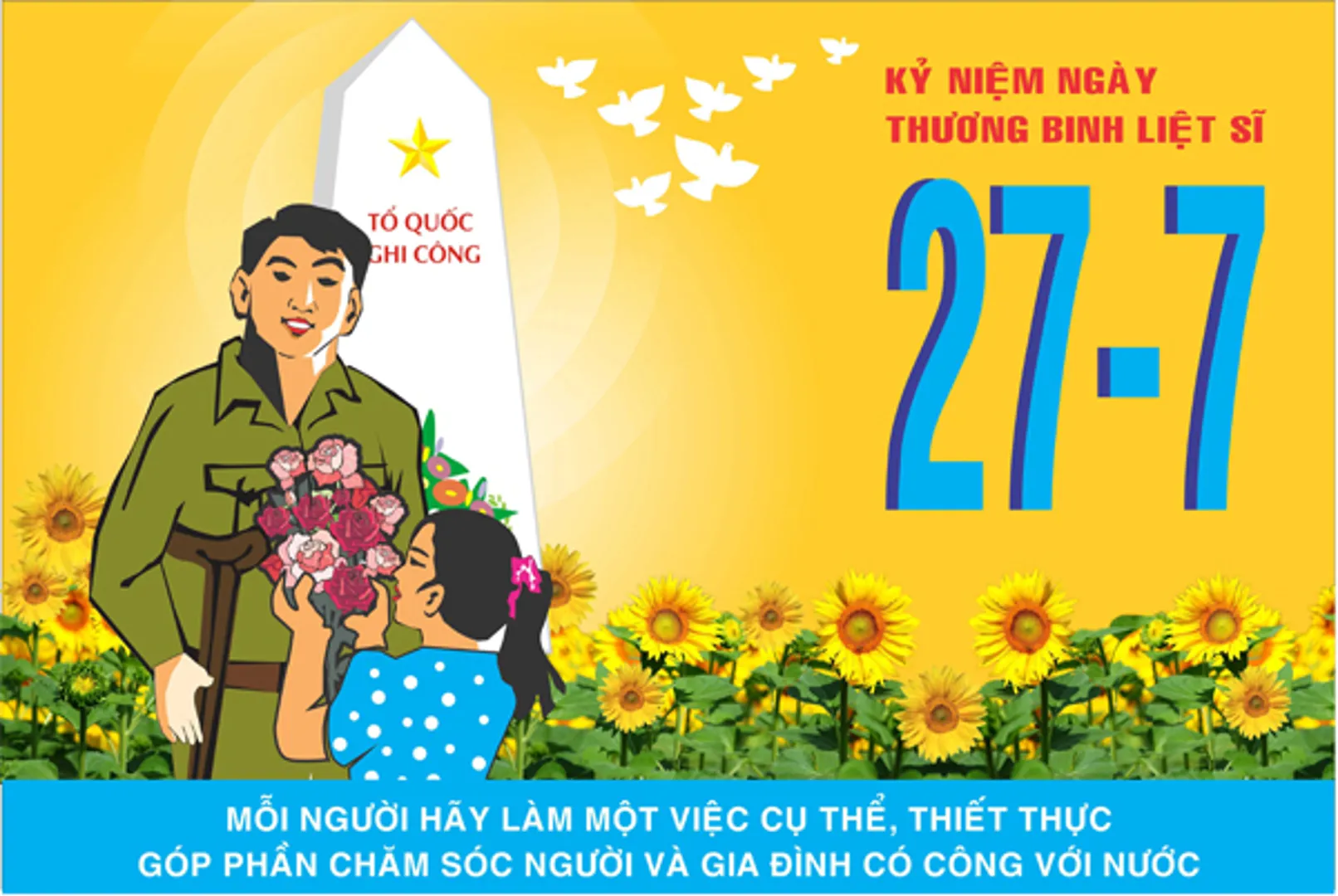 Hà Nội dựng 8 cụm pano tấm lớn tuyên truyền ngày 27/7